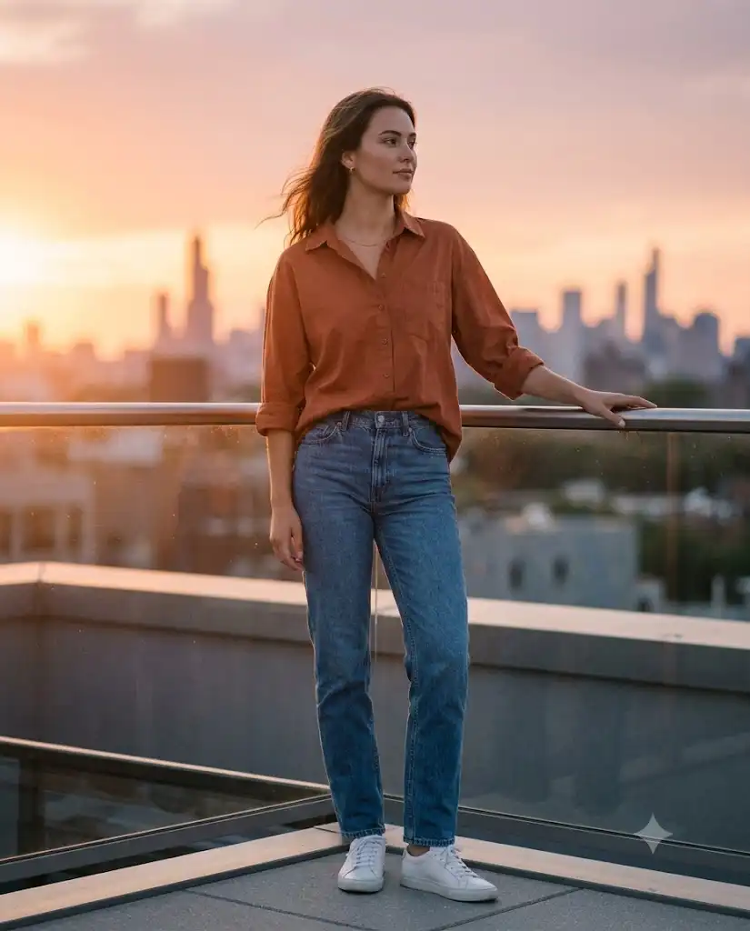 Golden Hour Rooftop Reels Look